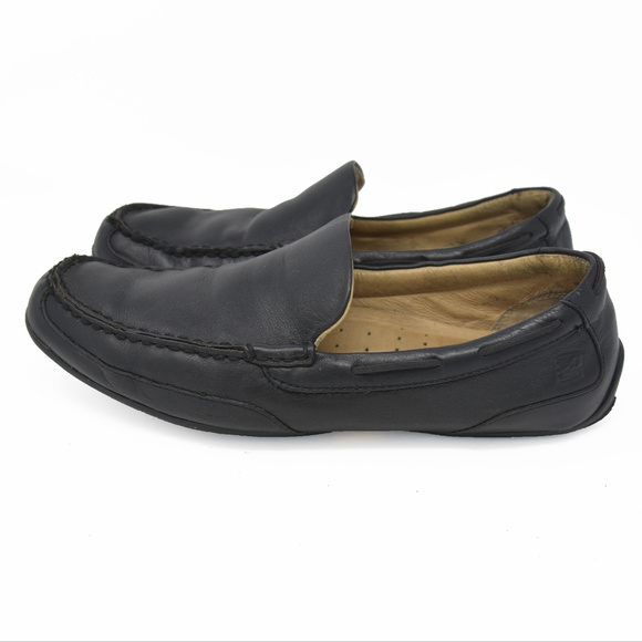 *Sperry Top Sider Sz 11.5M Black Leather Loafers